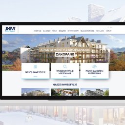 Strona internetowa dla dewelopera mieszkaniowego - JHM Development