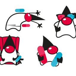 Postać maskotki dostosowana do klimatu konferencji - Confitura 2025