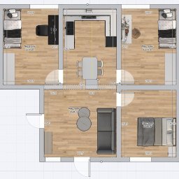 Projektowanie mieszkania Niepołomice 2