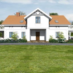 WŁODARCZYK PROJEKT ARCHITEKTONICZNE BIURO PROJEKTOWE ARCHITEKT JAROSŁAW WŁODARCZYK - Projekt rozbudowy luksusowego domu na Mazurach. Autor: Architekt Jarosław Włodarczyk | Włodarczyk Projekt