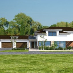 Luksusowa rezydencja w stylu klasycznym z basenem. Autor: Architekt Jarosław Włodarczyk | Włodarczyk Projekt Sieradz