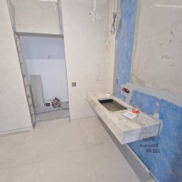 Blat wykonany z płytki dużego formatu