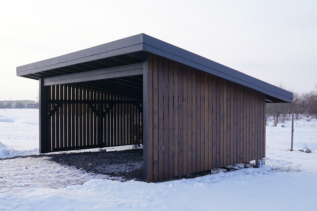 Wiata garażowa na 2 auta