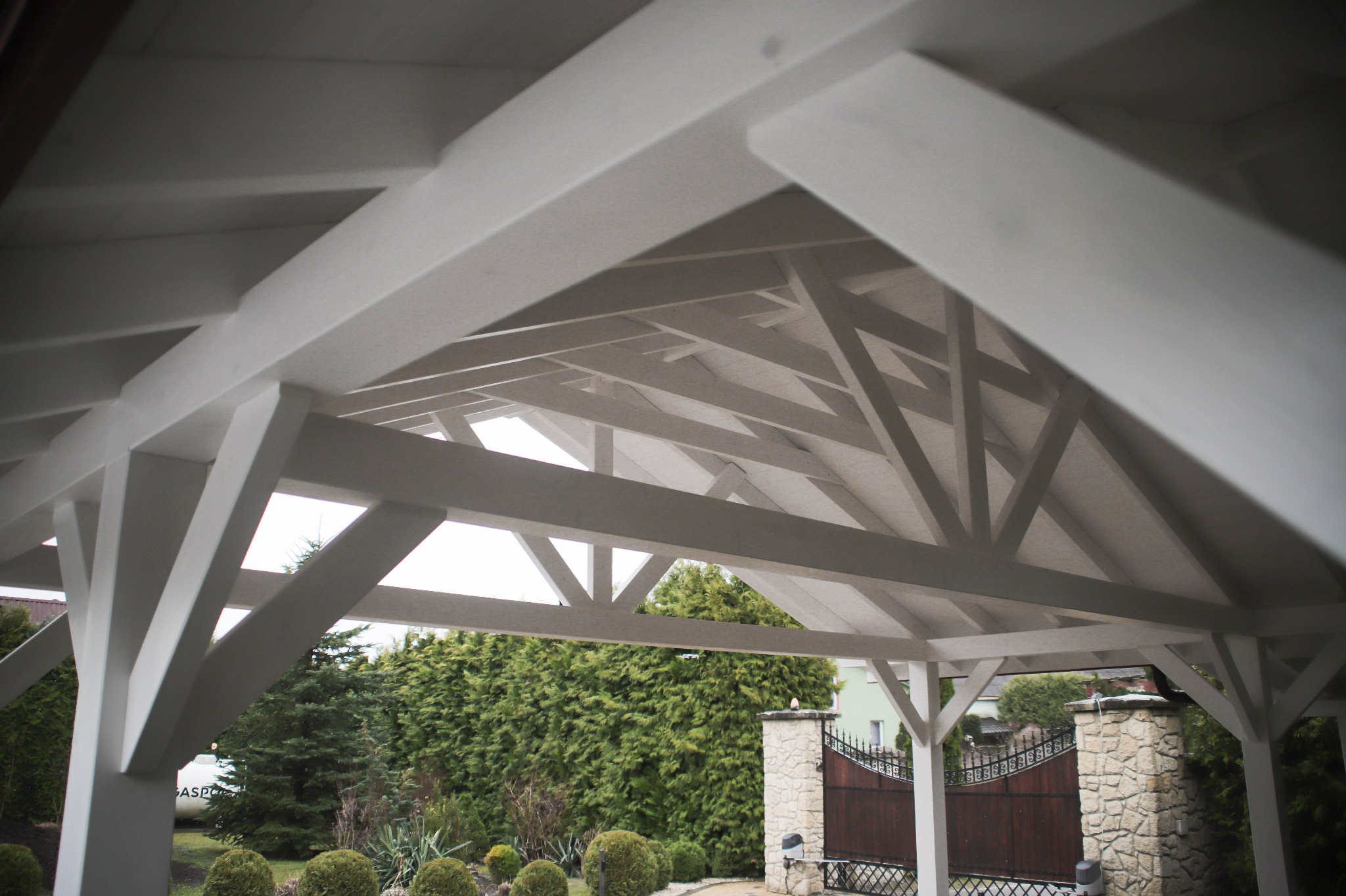 konstrukcja wiaty dwuspadowej