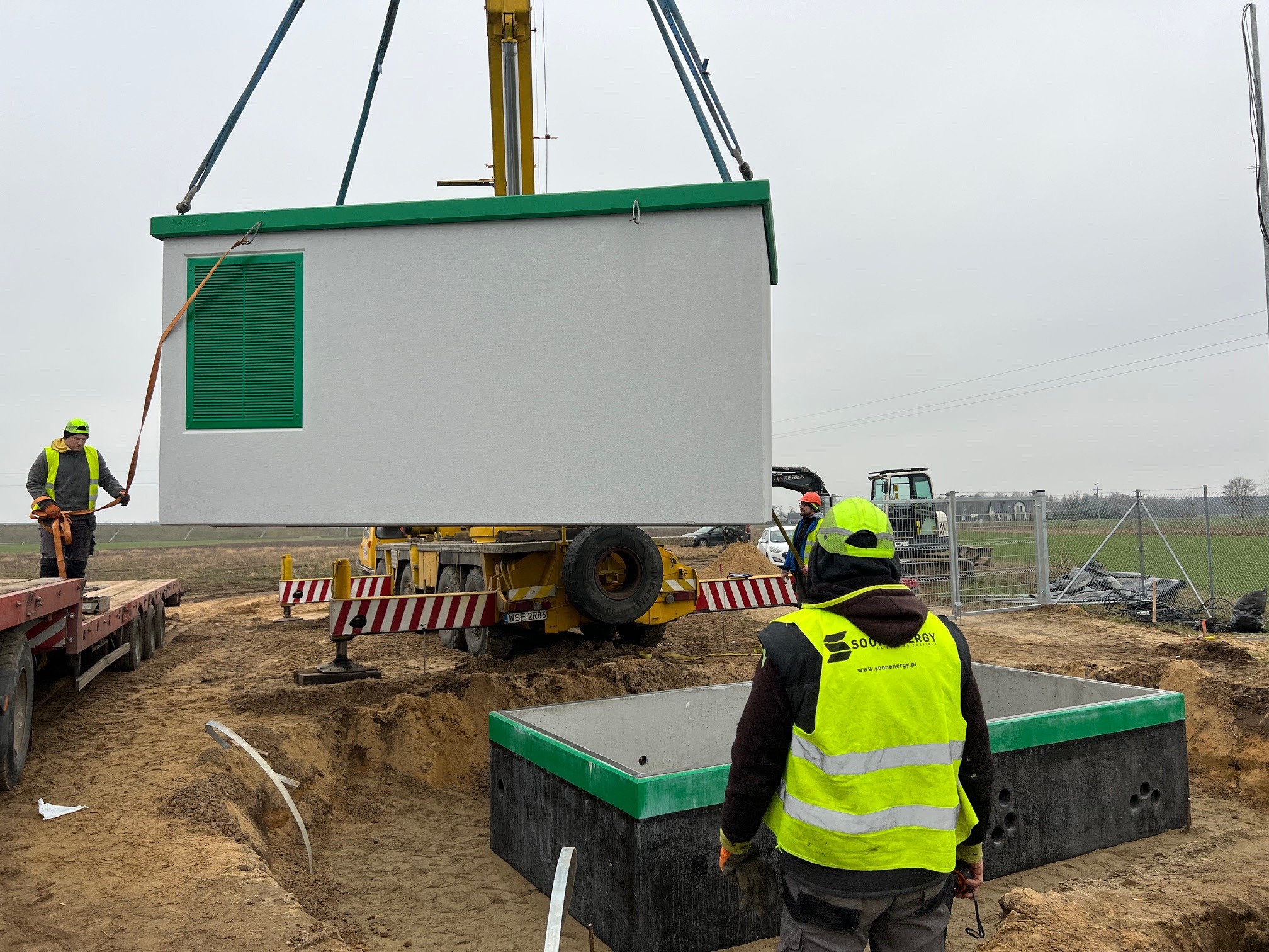 Posadowienie stacji trafo