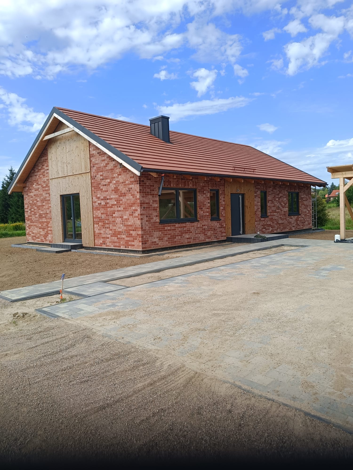 Wykonany przez naszą firmę dom jednorodzinny w nowoczesnej technologii CLT.