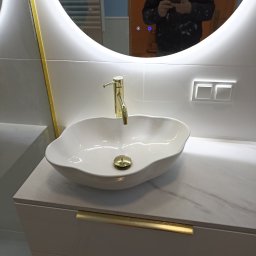 Domex - Wykończenie łazienki , na złoto