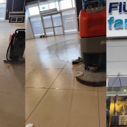 Sprzątanie lokalu w centrum handlowym Europa Centralna dla firmy Flugger Farby