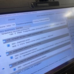 Przykładowe zdjęcie odczytanych błędów klienta.