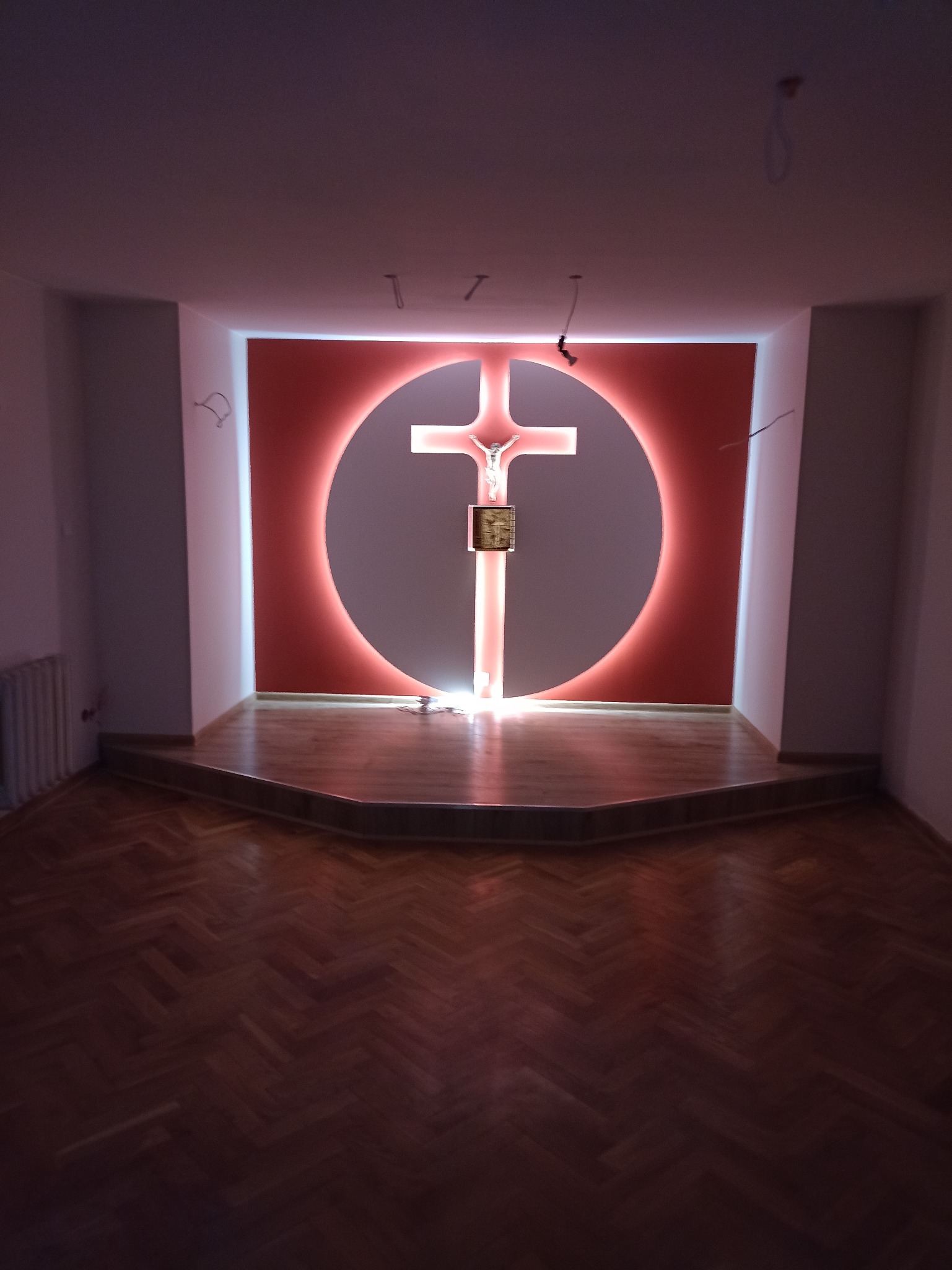 Wykonanie ołtarzu zabudowa karton gips