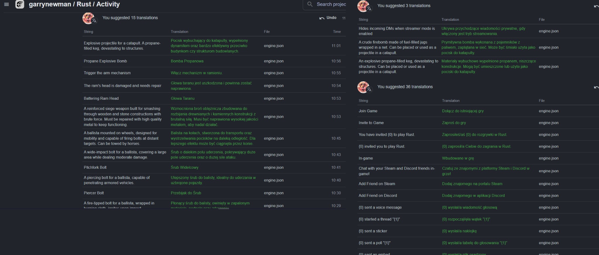 Współtłumaczenie projektu Rust.