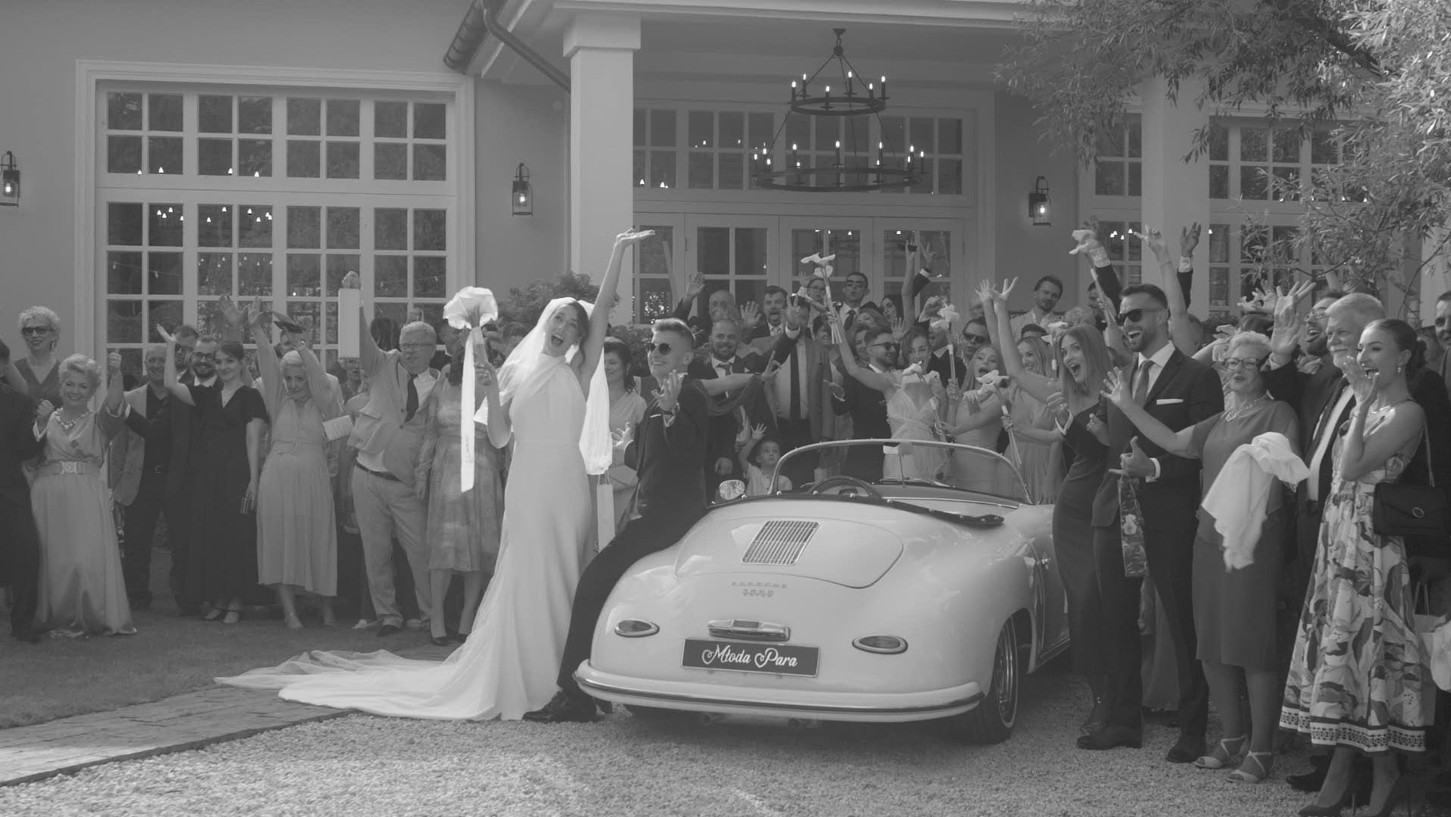 Klatka z filmu ślubnego Dominiki i Tomasza.