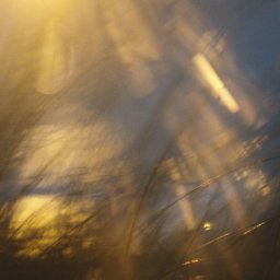 Film analogowy pozwala realnie uchwycić promienie słoneczne. Na zdjęciu trawy na wydmach i Bałtyk