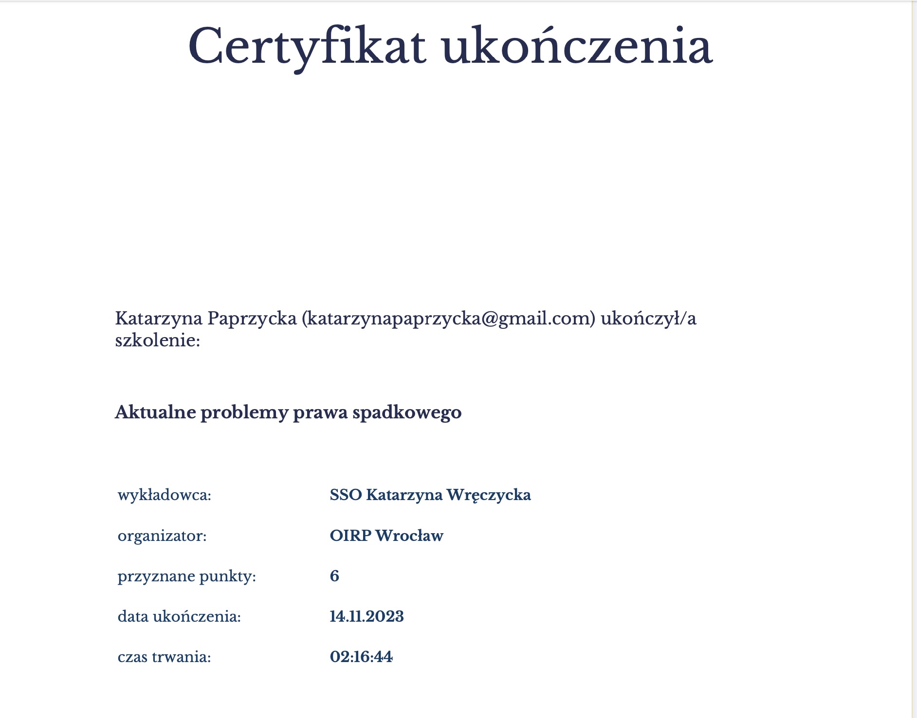 Aktualne problemy prawa spadkowego