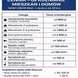 Opróżnianie mieszkań Nowy Dwór Mazowiecki 3