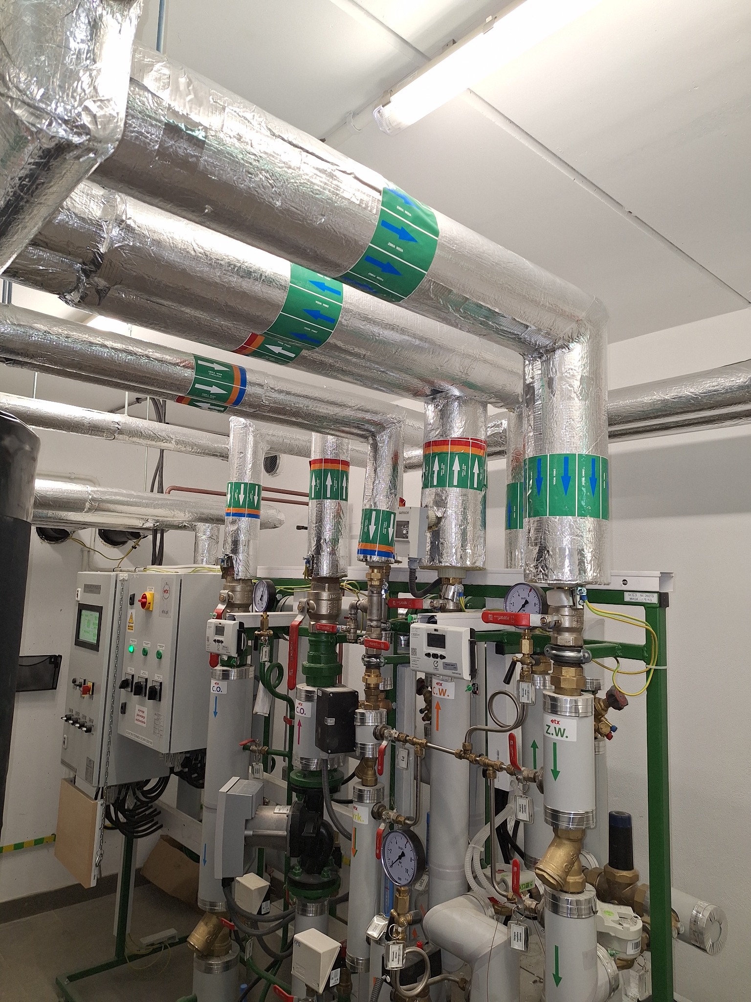 Punkt cieplowniczy w budynku wielorodzinnym