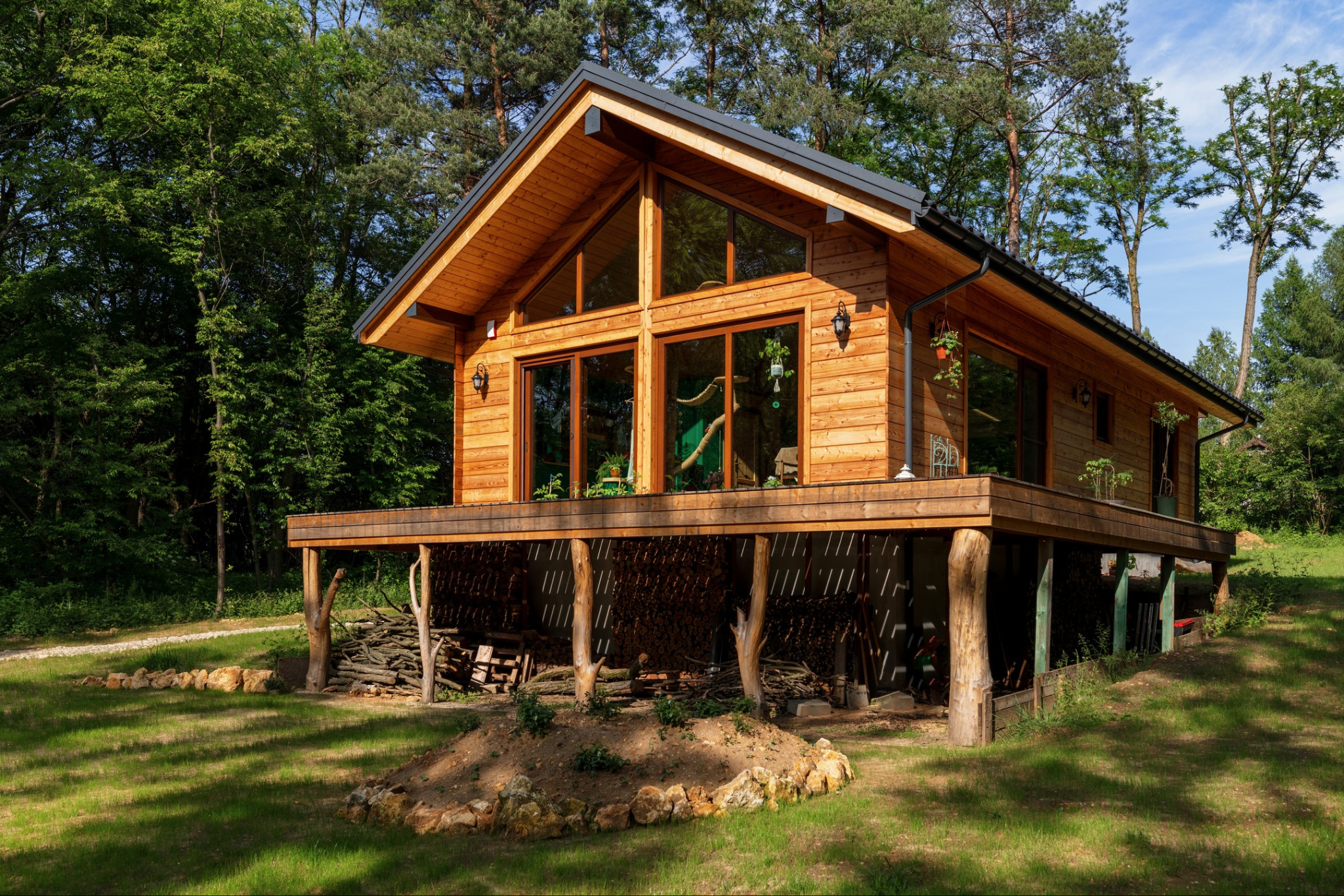 Okna drewniane - meranti.