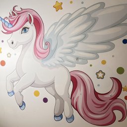 Druk na ścianie w pokoju dziecka 250 cm x 180 cm