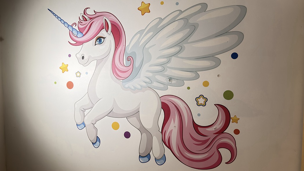 Druk na ścianie w pokoju dziecka 250 cm x 180 cm