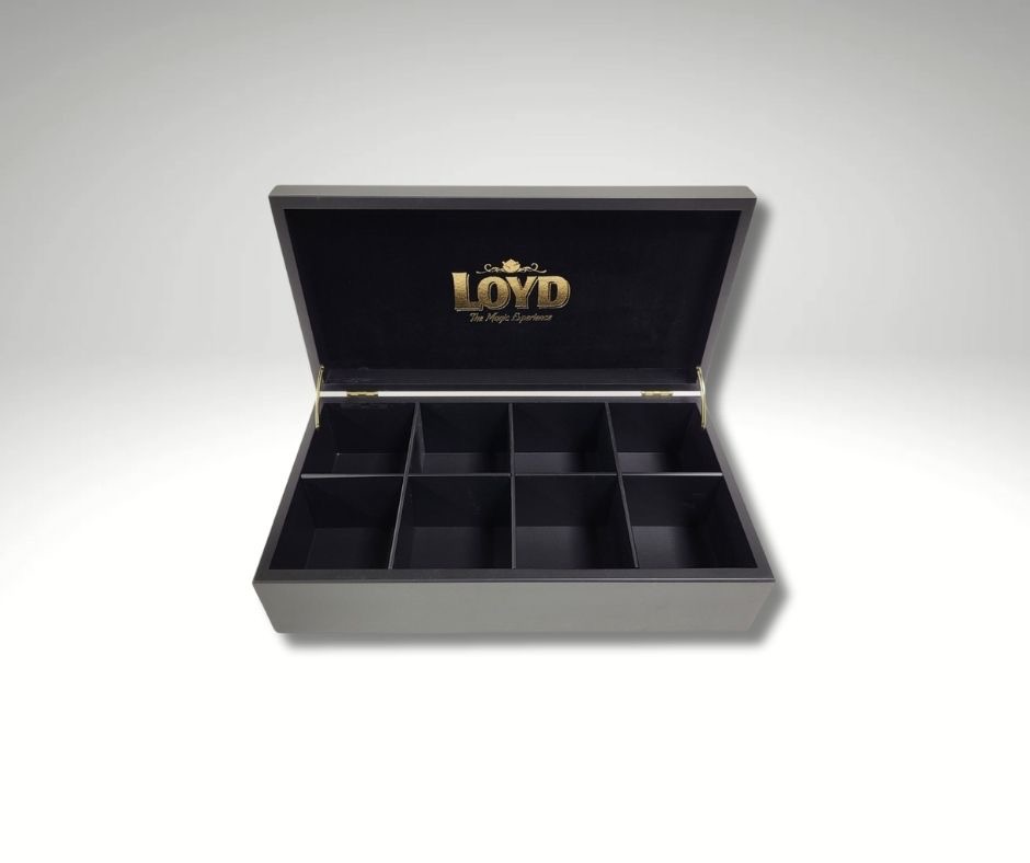 Pudełka drewniane z logo