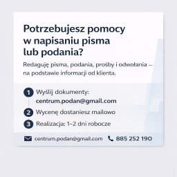 Pisma wnioski podania Jelenia Góra 3