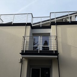 Balustrady ze stali nierdzewnej, satyna.