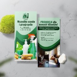 Zuzanna Emilia - Projekt ulotki dla firmy sprzątającej Allclear