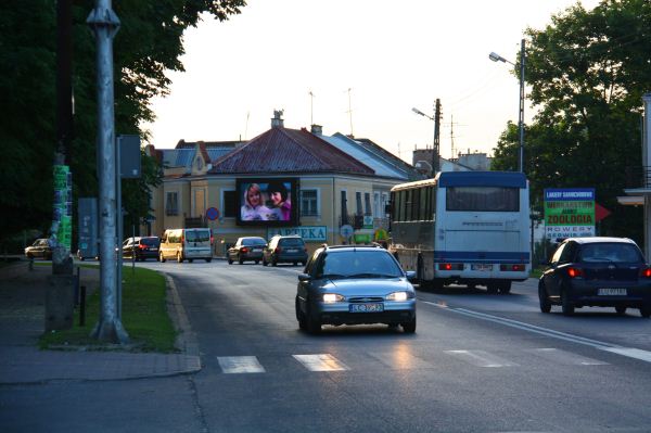 Telebim przy K17 Lublin - Warszawa w Rykach