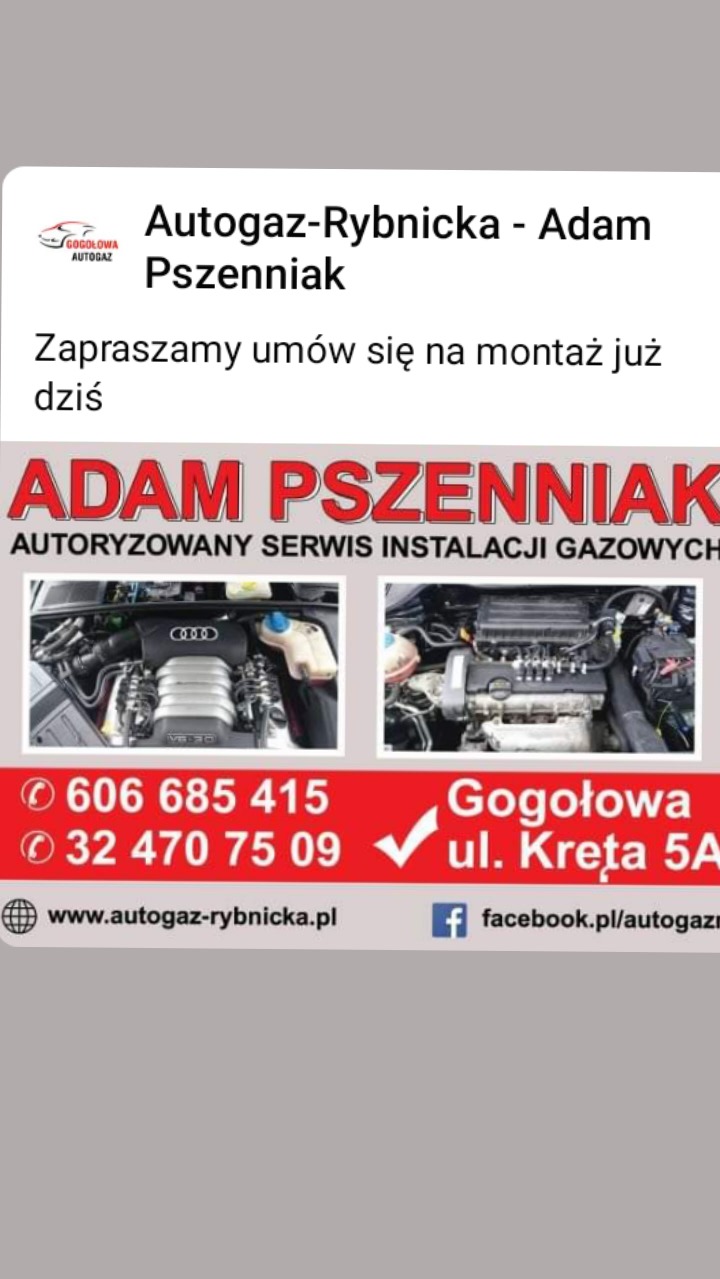 Autogaz Rybnicka - Adam Pszenniak: montaż instalacji gazowych. Dwa zbliżenia silników z zamontowaną instalacją LPG. Kontakt: 606 685 415, 32 470 75 09.
