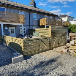 Indywidualny projekt tarasu wraz z ogrodzeniem 