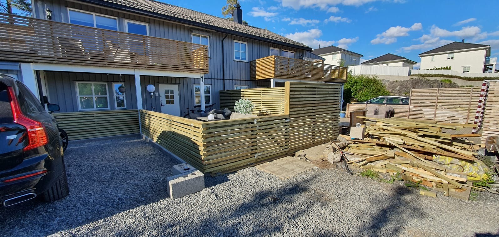 Indywidualny projekt tarasu wraz z ogrodzeniem