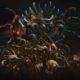 FOTO HoderArt - Obraz olejny 'Czterej Jeźdźcy Apokalipsy', 240x150 cm