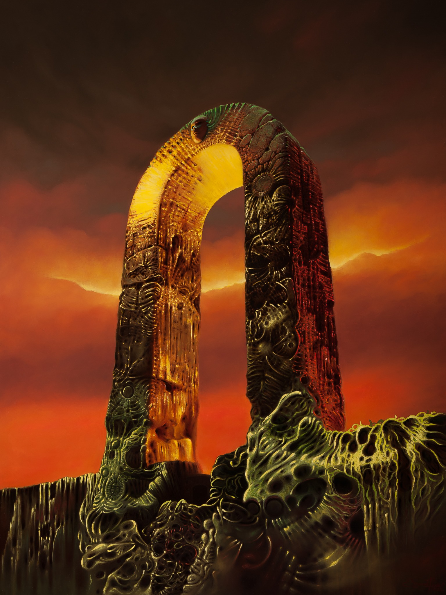 Obraz olejny 'Brama 2', 120x90 cm