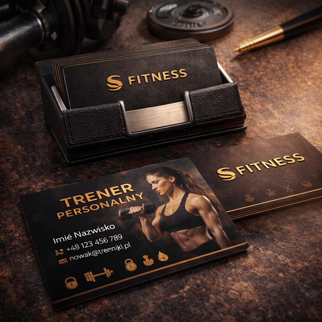 Projekt wizytówek ,trenera personalnego