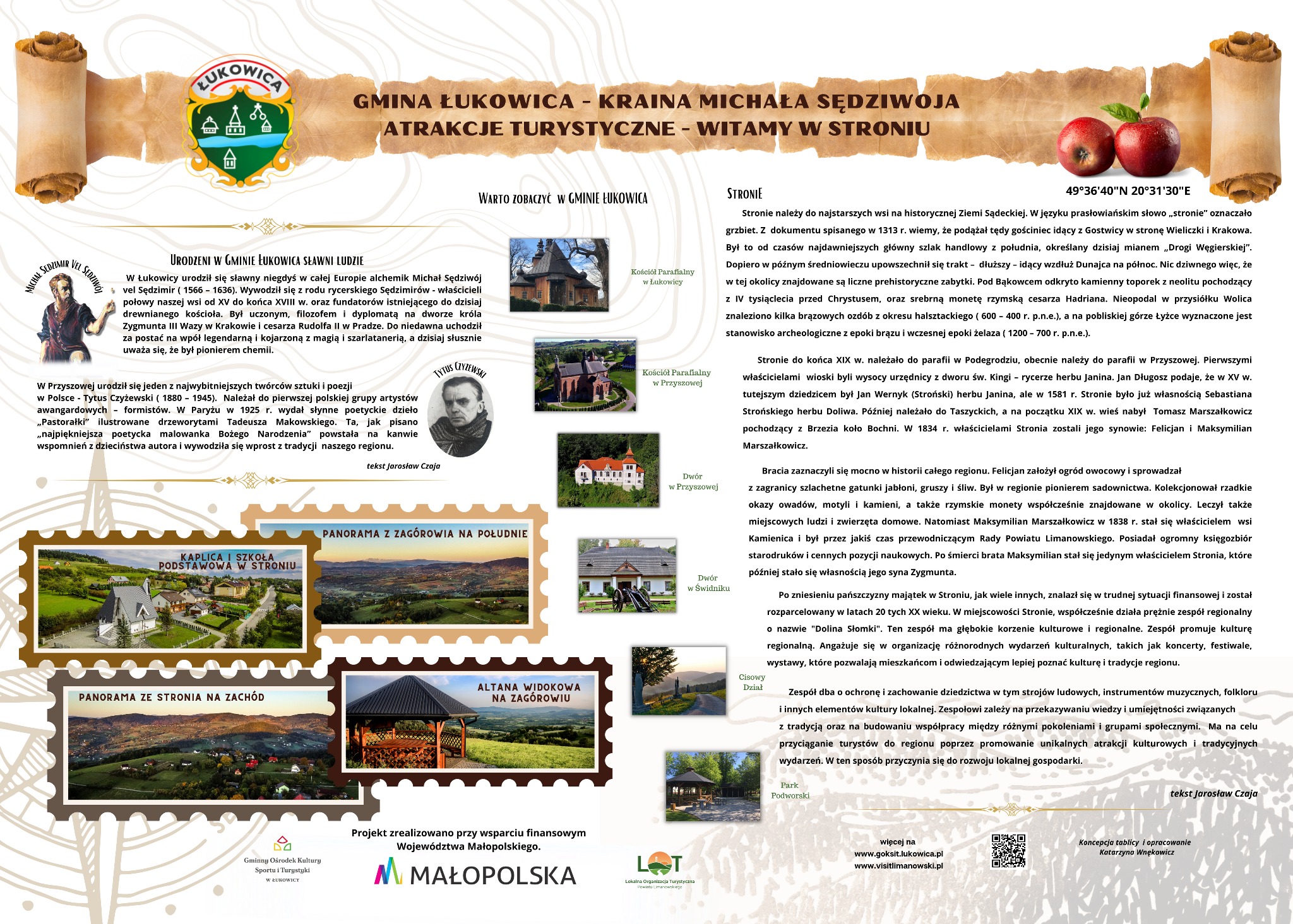 Projekt graficzny i realizacja zlecenia na tablicę informacyjną