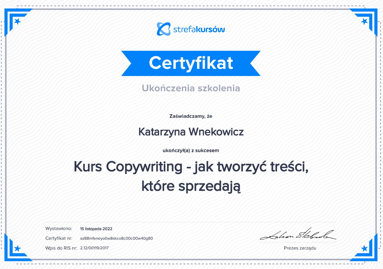 Copywriting - angażujące treści