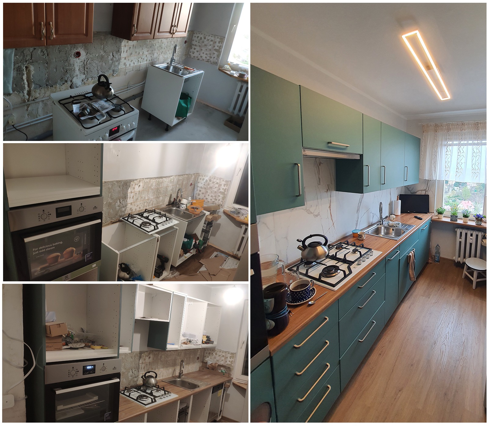 Remont kuchni w bloku.