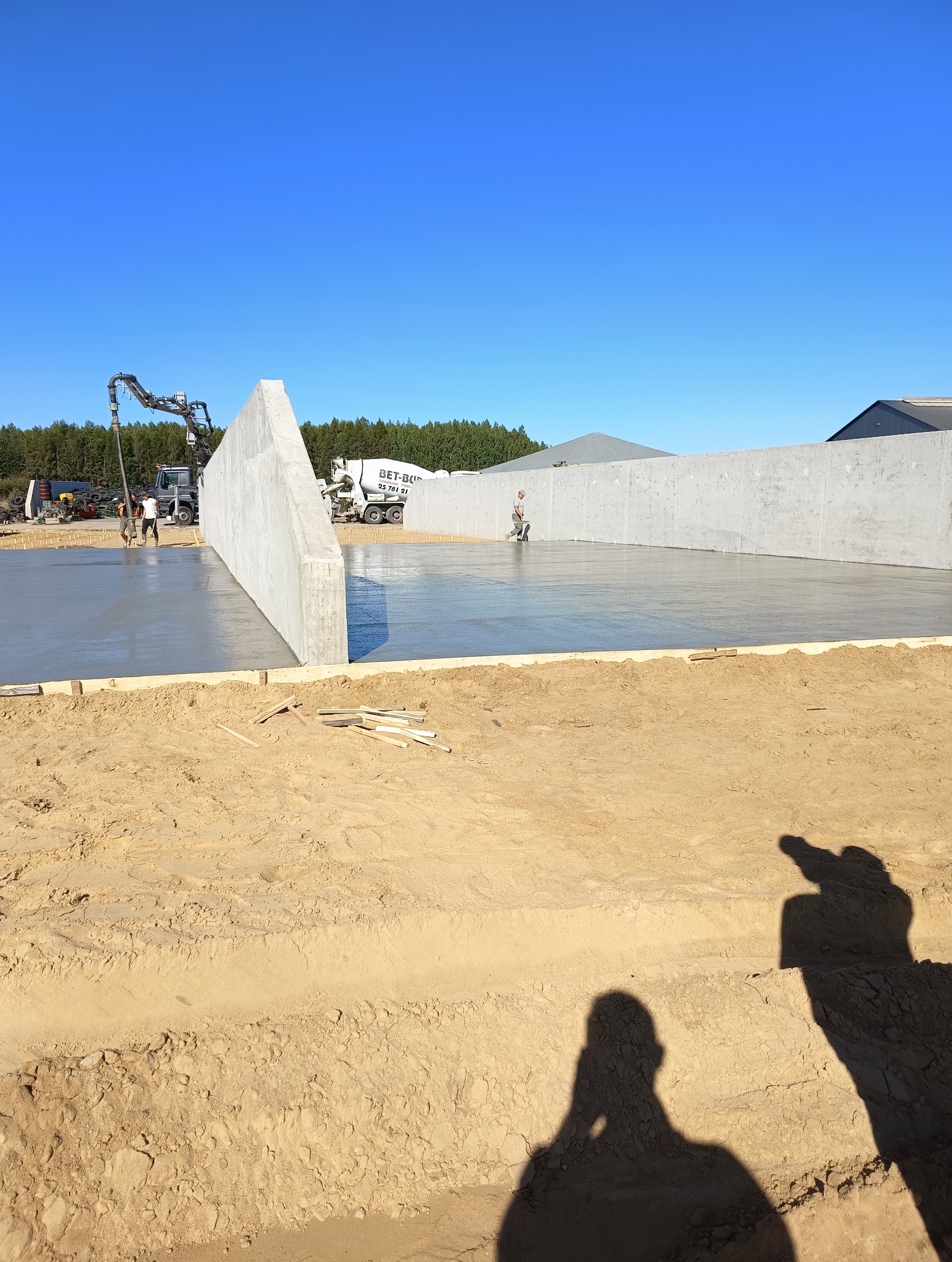 Silosy na kiszonkę i posadzka