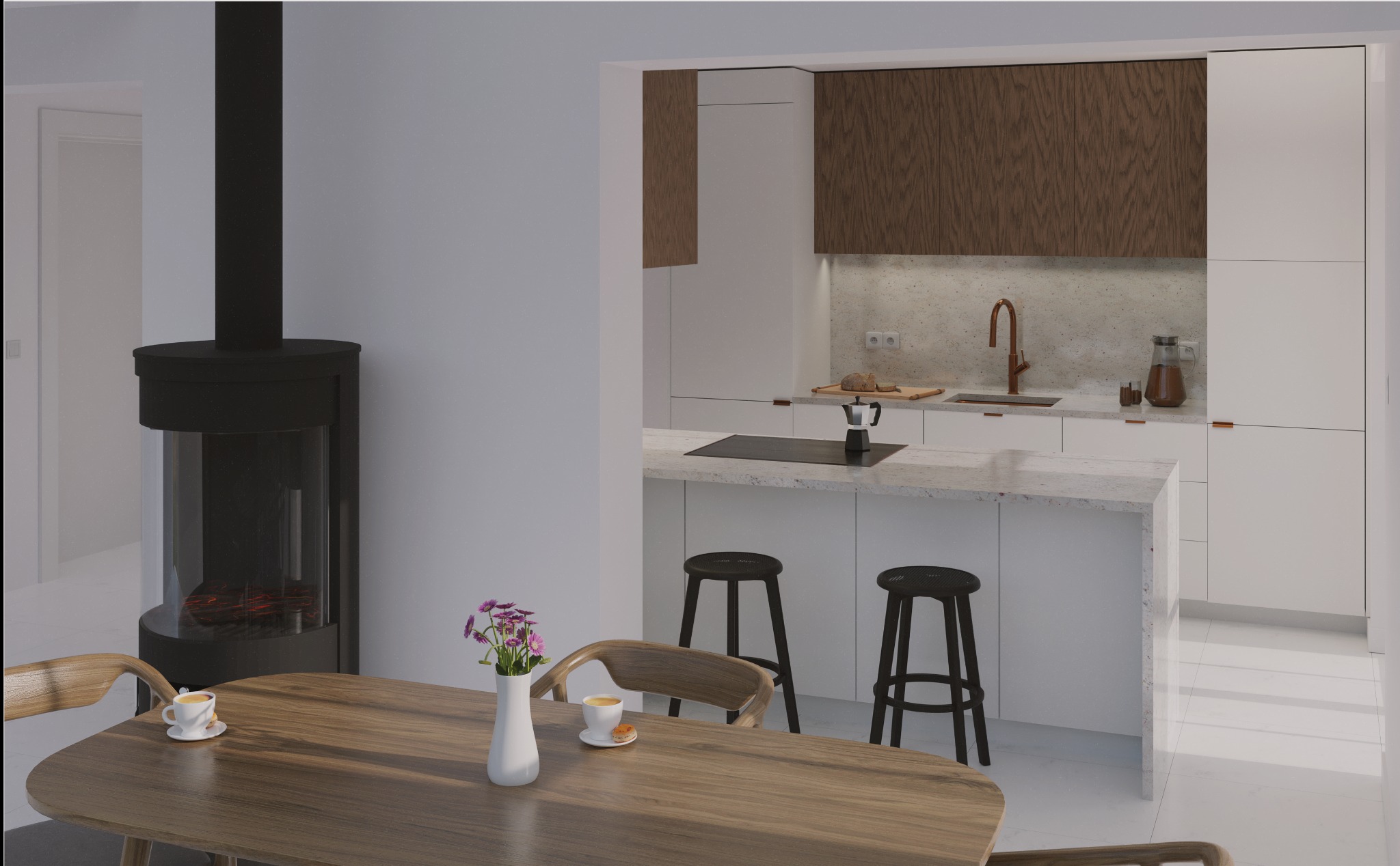 Dom w Targanicach - projekt wnętrza, remontu i przebudowy