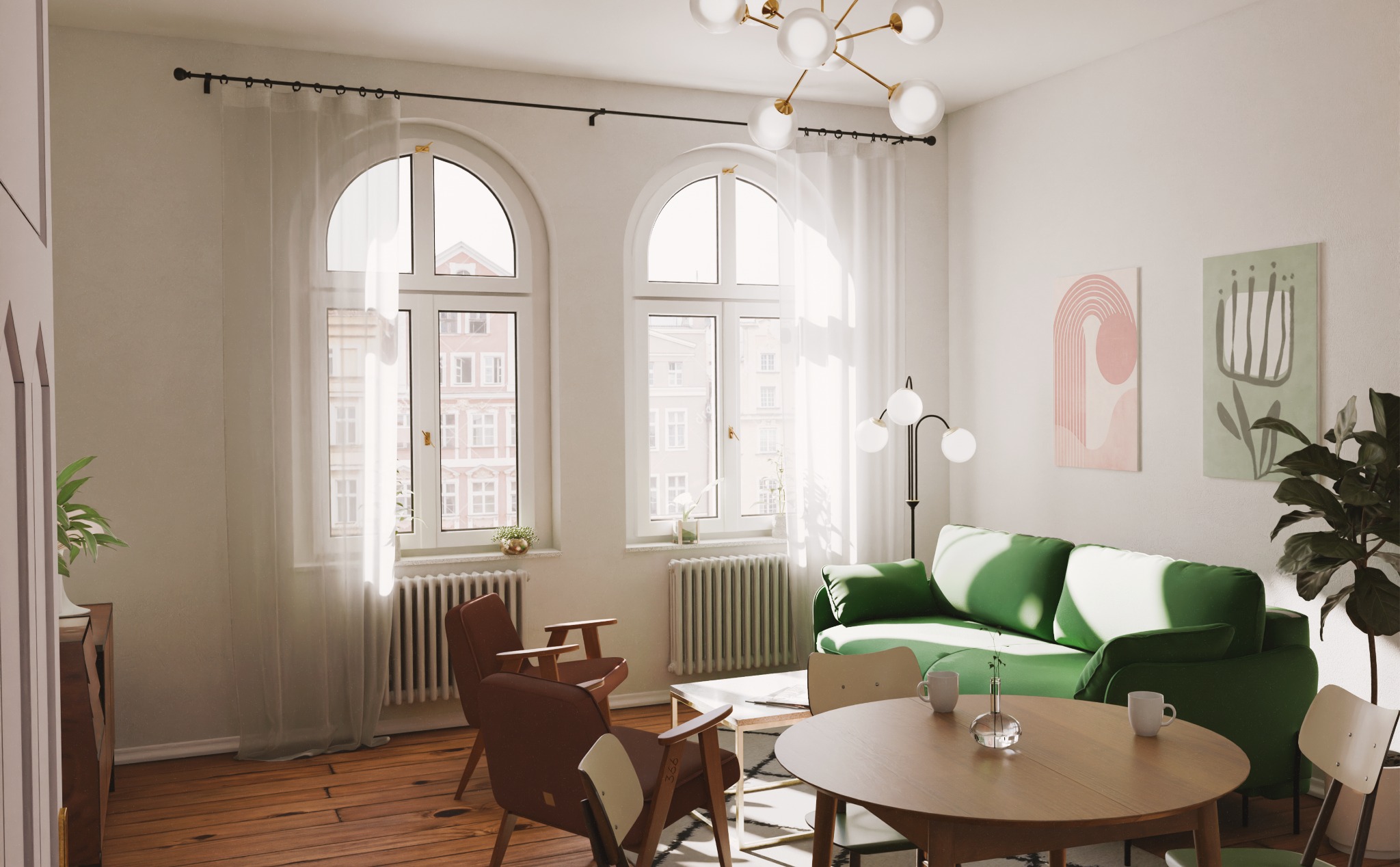 Projekt remontu i wnętrza mieszkania w kamienicy w Bytomiu