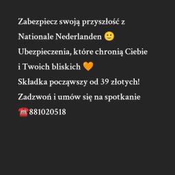 MONIKA NIEKURZAK - POŚREDNICTWO FINANSOWE - Oferta Nationale Nederlanden: ubezpieczenia chroniące Ciebie i bliskich. Składka od 39 zł. Zadzwoń i umów się na spotkanie. Numer telefonu.