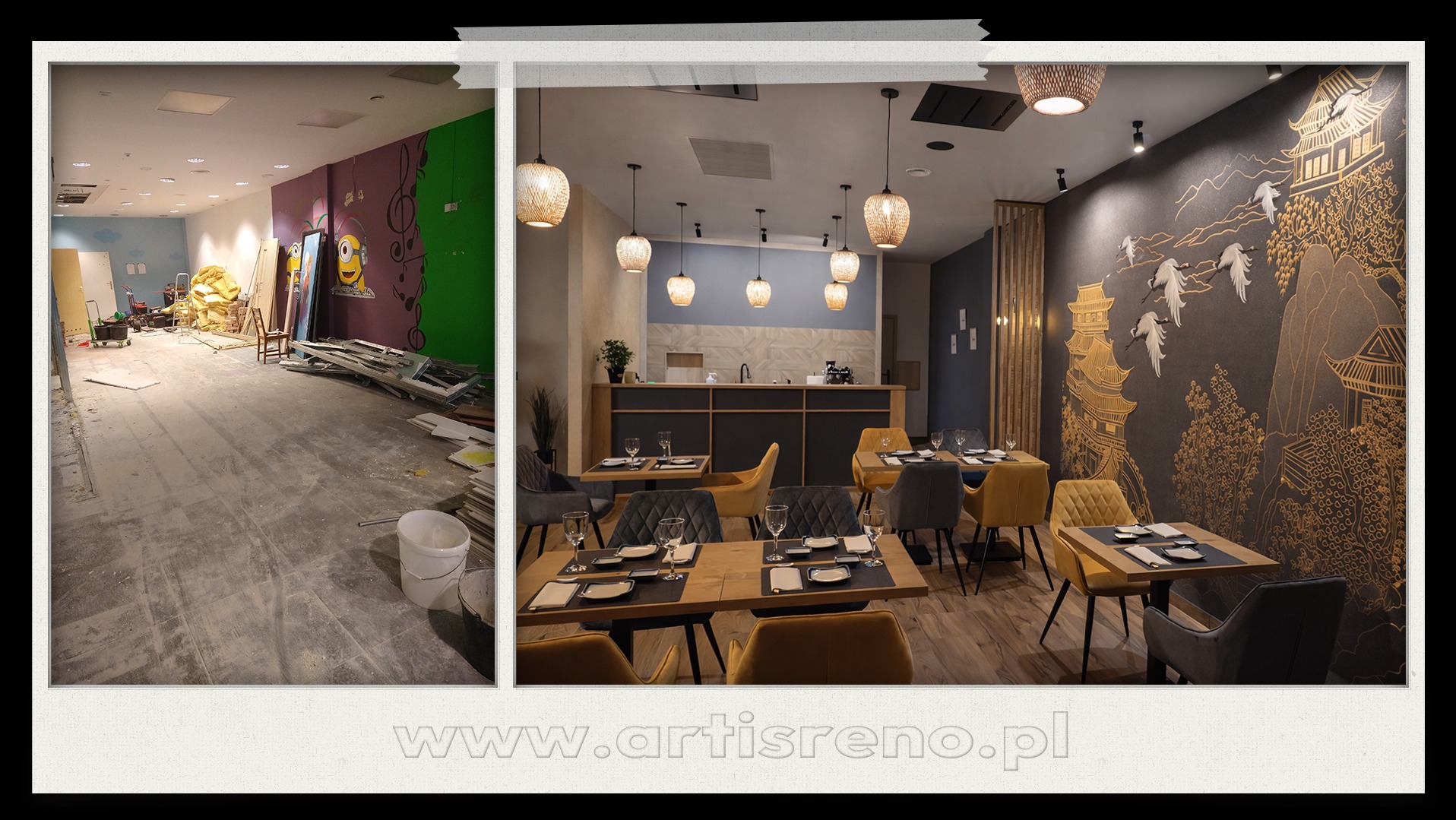 Adaptacja i remont lokalu - Restauracja sushi - Gdańsk