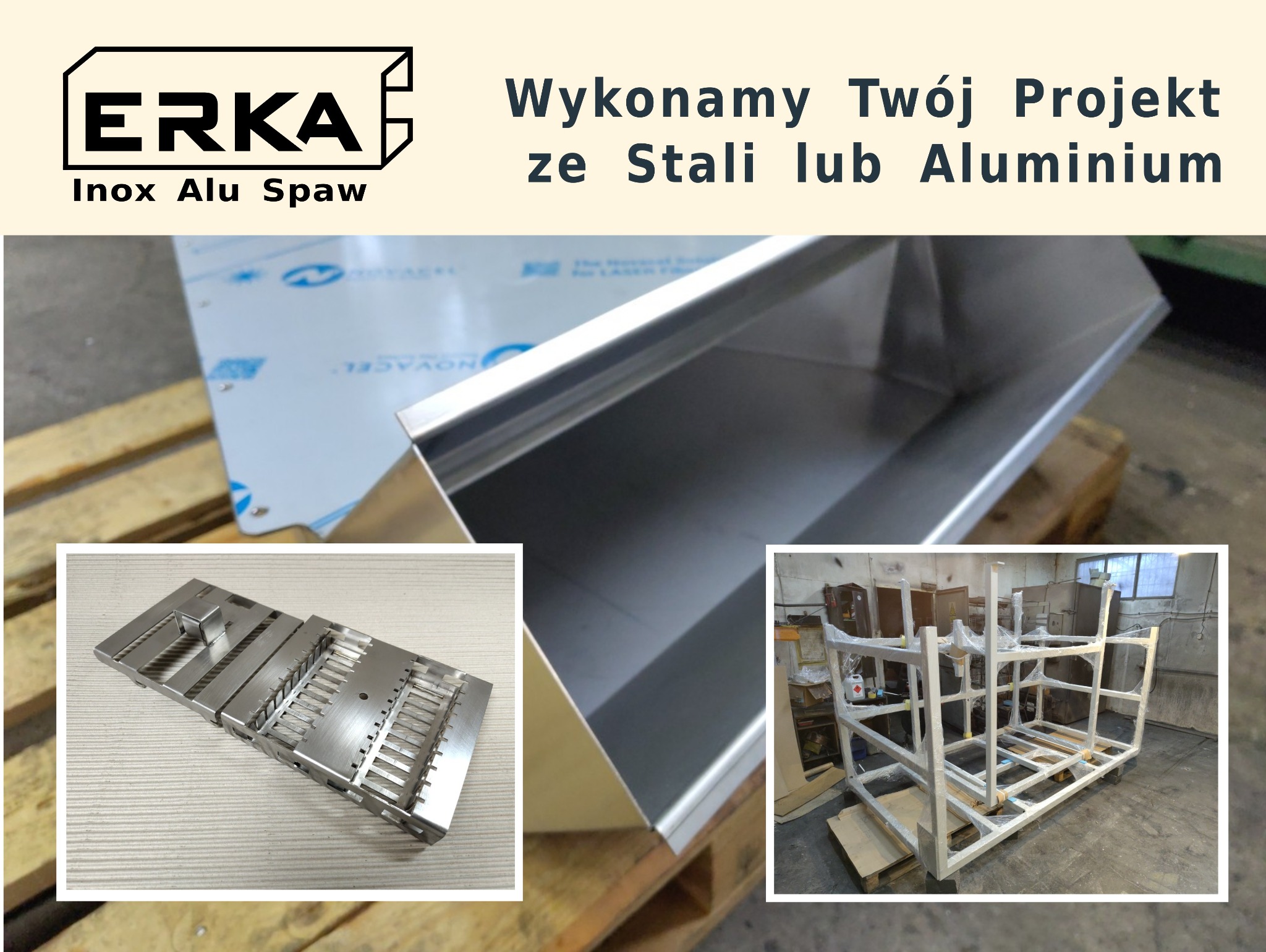 Wykonamy Twój Projekt ze Stali lub Aluminium -- ERKA Inox Alu Spaw