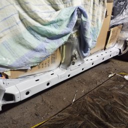 PT Car - Po piaskowanie usunięciu korozji i zabezpieczeniu farbą epoksydową.