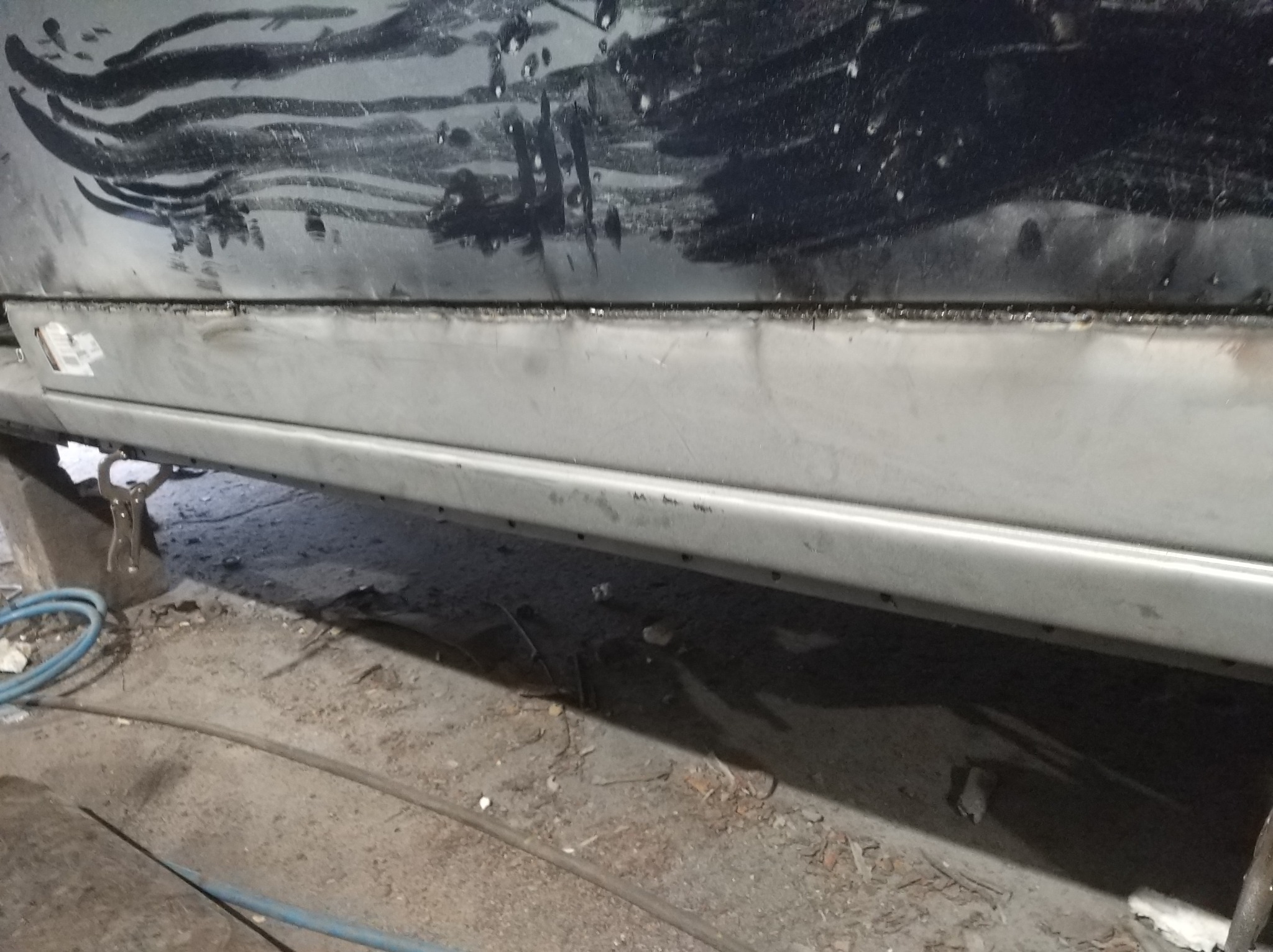 Wstawienie reperaturki progu Volkswagen T4