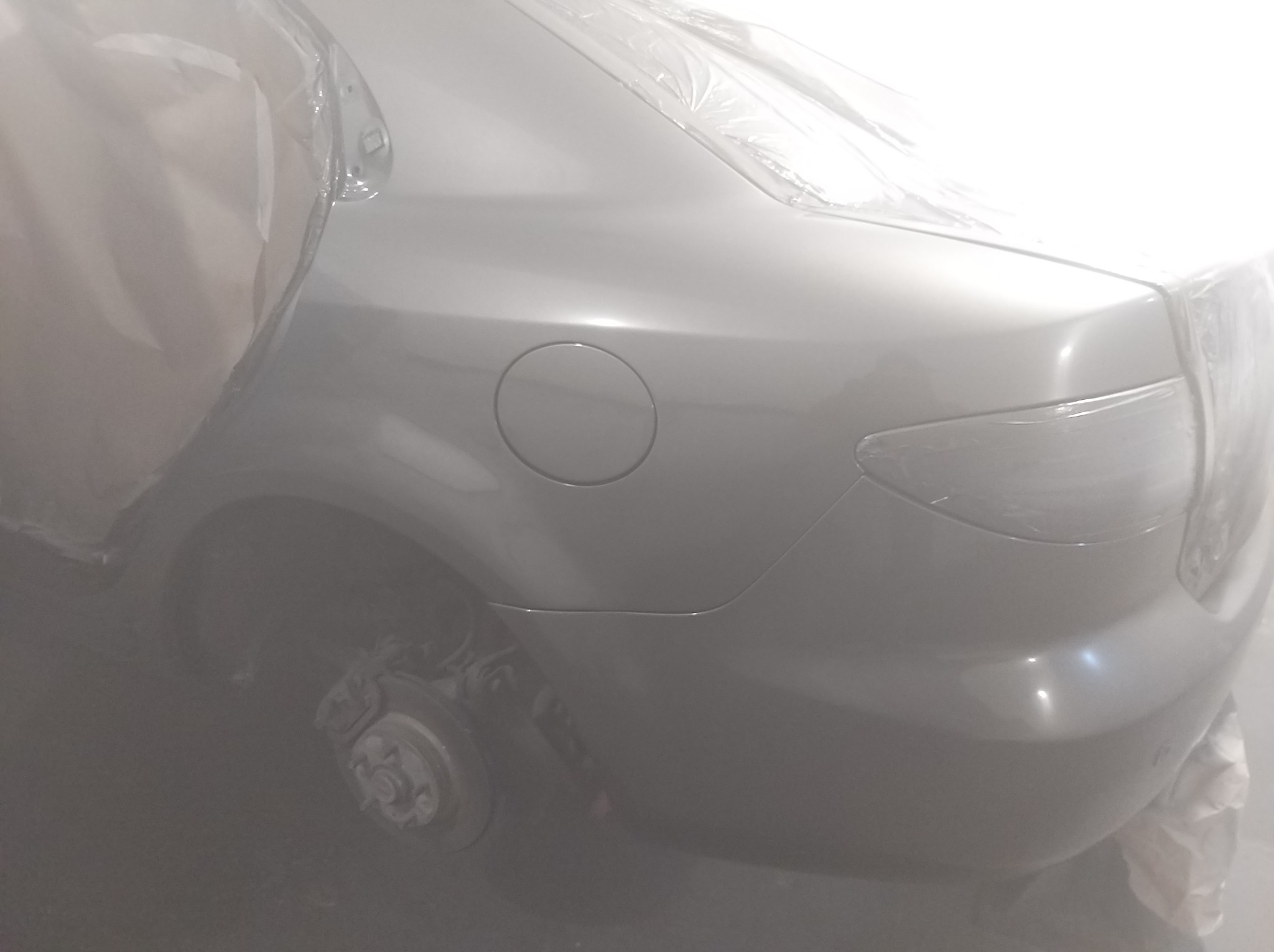 Mazda polakierowaniu kolor szara perła..