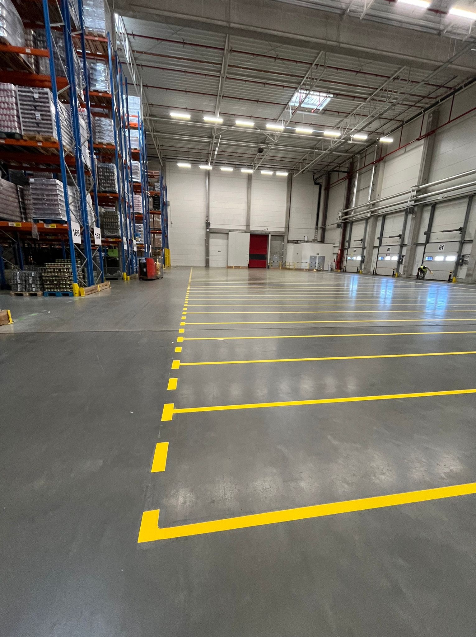 Wykonywanie oznakowania poziomego