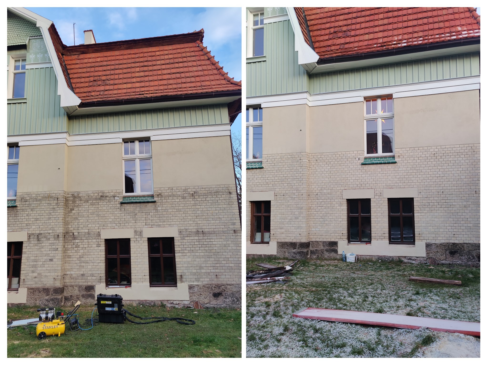 Czyszczenie laserowe cegły klinkierowej (1)