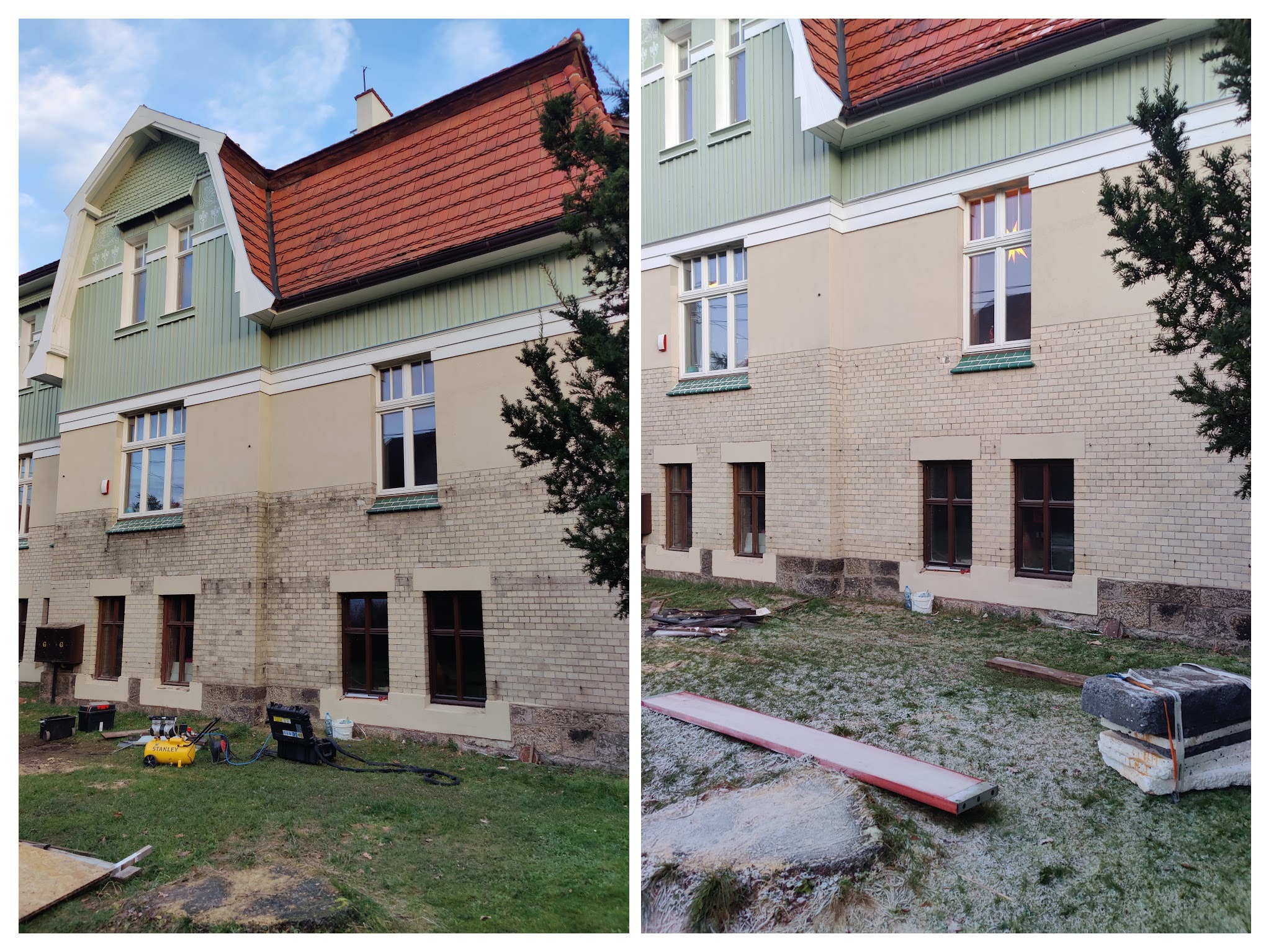 Czyszczenie laserowe cegły klinkierowej (2)