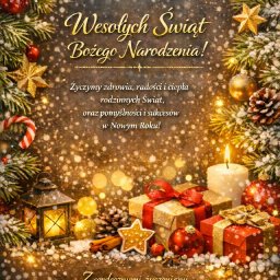 VOLTOM Tomasz Kondej - Świąteczne życzenia od firmy VOLTOM z branży instalacji elektrycznych, fotowoltaiki i klimatyzacji. Dekoracje świąteczne, prezenty i ciepłe słowa.